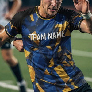 Customizable High Performance <b>Soccer</b> Jersey Short Sleeve Quick Dry 100% Polyester Comfortable Breathable for Professional Club - Product Image 4