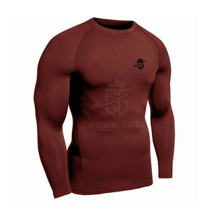 Rashguard de haute qualité pour hommes, pour la gym et le fitness, en spandex/polyester, à bas prix. - Product Image 5