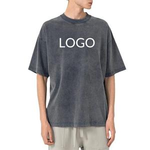 Camiseta de Corte Regular de Alta Calidad con Lavado Ácido para Hombre, Poliéster y Algodón, Secado Rápido y Transpirable, Manga Corta, Último Estilo - Product Image 1