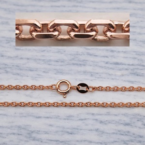45cm 18K G750 UBS | 5.7g of Rose Gold Brilliance, A rose gold necklace, crafted with meticulous attention to detail and interpla - Product Image 1