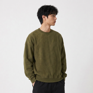 Sweat-shirt col rond personnalisé, épais et uni, avec impression et étiquette privée pour les marques américaines - Product Image 5