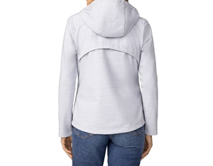 Women's <b>Hooded</b> <b>Soft</b> <b>Shell</b> <b>Jacket</b> Lightweight Breathable Polyester Outdoor Wear Regular Fit Solid Color Pullover Style Wholesale - Product Image 1