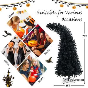Albero di Halloween Pre-Illuminato di 2,1 Metri con 8 Modalità di Lampeggio e 400 Luci, Decorazione per Halloween - Product Image 4
