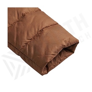 Hooded Quilted Waterproof <b>Bubble</b> Jacket Black Full Sleeve Winter Windproof Cotton Shell Knitted Fabric Polyester Filling Stand - Product Image 6