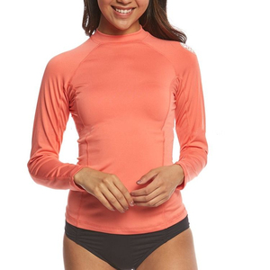 <b>Top</b> Seller <b>Women's</b> Pullover Rash Guard Customized Design Full-Sleeve <b>Compression</b> Shirt Breathable High-quality 220g Sublimation - Product Image 1