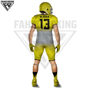 Pantalones de Jersey de Tela de Malla Transpirable para Entrenamiento, Partidos y Juego, Camisetas de Fútbol Americano de Poliéster de Talla Grande, Tops Cortos - Product Image 5