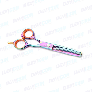 <b>Professional</b> Stainless Steel Barber Thinning Scissors for Salon Styling Manual Hair Texturizing Shears - Product Image 2