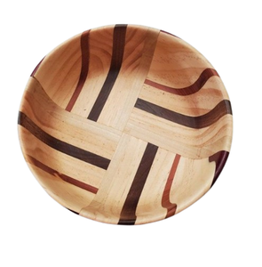 Tazones de Madera de Acacia para Servir, Personalizados, Minimalistas, Ecológicos, Sin Recubrimiento, para Camping y Uso Doméstico, para Servir Pasta y Postre - Product Image 1