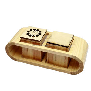 Brûleur d'encens artisanal en bois d'arbre à santal et étoile d'anis, design arabe, Mubkhar, parfum Oud, pour le Ramadan, l'Aïd, les festivals religieux, luxe - Product Image 4