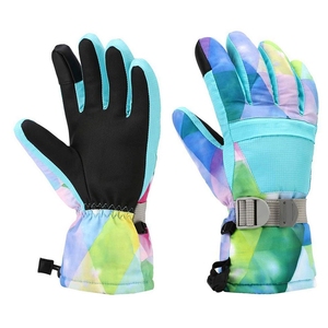 Gants de ski personnalisés : Créez votre propre logo imprimé, gants de ski unisexes imperméables à doigts complets, best-sellers, en polyester pour le bureau - Product Image 4