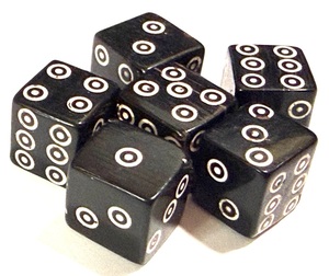 Dés en corne de buffle faits à la main, naturels et polis, pour jeux de rôle et de société, objets de collection - Product Image 1