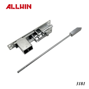 Loquet manuel en laiton finition chrome satiné, homologué UL 3 heures résistance au feu, 170x25mm, pour portes en bois (OEM/ODM) - Product Image 6