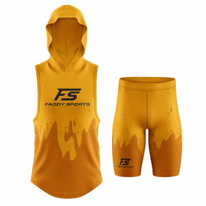 Ensemble d'uniformes de football 7v7 personnalisés, maillot de flag football sublimé sans manches à capuche, vêtements de sport pour entraînement d'équipe, séchage rapide - Product Image 6