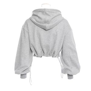 เสื้อฮู้ดครอปผ้าฟลีซคอตตอน 100% แห้งเร็ว ดีไซน์ล่าสุด คุณภาพดีที่สุด ขายดีอันดับต้นๆ สำหรับผู้หญิง จากซัพพลายเออร์ปากีสถาน - Product Image 2