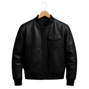 Abrigo de Piel de Oveja Personalizado de Lujo para Hombre, Prenda Exterior de Cuero Grueso y Cálido de Primera Calidad, Abrigo Exclusivo de Piel de Oveja con Acabado Suave - Product Image 1