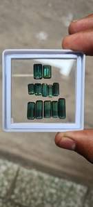 Turmalina Indigolita de Color Bio Natural, Gema Facetada en Forma Octogonal de 16 Quilates Certificada, de 6x5 a 13x4.1 para la Fabricación de Joyas - Product Image 4