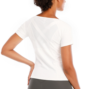 Custom Logo <b>Long</b> Sleeve Wourkout Seamless Compression <b>Tshirt</b> Woman Fast Dry T-shirts Womens Stretch Tops - Product Image 5