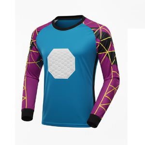 Camiseta de Portero de Fútbol Personalizable para Hombre, 100% Poliéster, Impresión por Sublimación, Transpirable, Manga Larga, Secado Rápido, OEM - Product Image 4