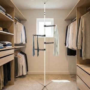 MIT Wholesale Taiwan Fabricante de muebles Almacenamiento doméstico Poste telescópico de metal Extensión de ahorro de espacio Montado en la esquina - Product Image 3