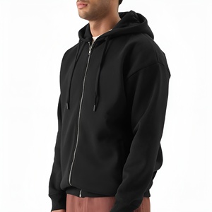 Nouveau design 2025 – Sweats à capuche zippés pour hommes, confortables, teints en pièce, motif uni, pour l'hiver, polyvalents, élégants, OEM - Product Image 2