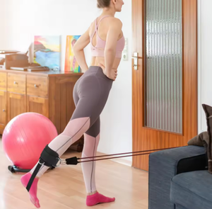 สายรัดข้อเท้า 1 ชิ้นสำหรับเครื่องออกกำลังกายแบบสายเคเบิล, ปรับได้, สวมใส่สบาย, ทำจากนีโอพรีน, เสริมความแข็งแรงด้วยห่วงรูปตัว D สองวง, สายรัดข้อเท้าคุณภาพพรีเมียมสำหรับผู้ชายและผู้หญิง - Product Image 6