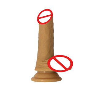 Dildo Stimolatore Punto G a Doppio Strato in Silicone Liquido Impermeabile, Giocattolo Portatile per Masturbazione Femminile, Pene Finto Morbido - Product Image 1