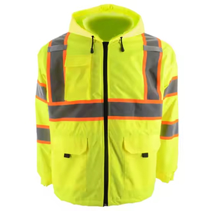 เสื้อแจ็คเก็ตนิรภัยสะท้อนแสงกันน้ำมาตรฐาน ANSI Class 3 สำหรับฤดูหนาว พร้อมไฟ LED และโลโก้สั่งทำพิเศษสำหรับงานอุตสาหกรรม - Product Image 3