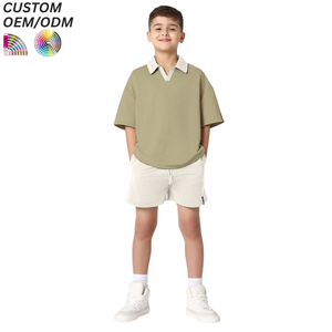 Camiseta Polo Personalizada Blanca, Azul Marino y Roja, Tejida y Transpirable, Uniforme Escolar para Niños y Niñas, Deportiva de Verano, Algodón y Poliéster, Venta al Por Mayor - Product Image 6