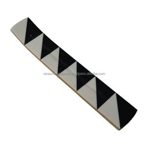 Geometric Pattern Wooden Incense Holder Ash Catcher Tray Long Stick Burner for Spiritual Yoga Home <b>Decoration</b> - Product Image 1