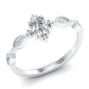 Anillos de Compromiso REYES Clásicos de Oro Sólido de 14K con Diamantes Cultivados en Laboratorio HPHT CVD, Último Diseño, Regalo de Aniversario de Bodas, Joyería Fina - Product Image 2