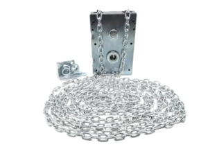 מנוף שרשרת ידני במחיר זול 8 מטר שרשרת מצופה אבץ לדלתות מוסך מקטעיות הנעה ידנית עם ציר פלדה מגולוונת - Product Image 1