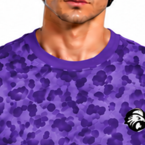 Deep Purple <b>Leopard</b> <b>Print</b> T <b>Shirt</b> Short Sleeve Casual Fashion Crew Neck Pattern Tee Lightweight Comfortable Streetwear Daily Top - Product Image 3