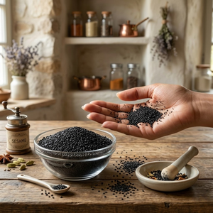 เมล็ดงาดำพรีเมียม SEEDS-17 ปี 2025 บริสุทธิ์ 100% เกรด A ธรรมชาติ อบแห้ง นำเข้าจากอินเดีย ขายส่งจำนวนมาก เกรดส่งออก สำหรับตลาดโลก - Product Image 2