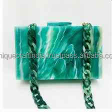 Embrague de resina de última llegada | Bolso de fiesta de moda para mujeres y niñas | Artesanía única India - Product Image 6