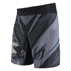 Pantalones Cortos de MMA para Hombre, Estampado Desteñido, Cintura Elástica, para Entrenamiento en Gimnasio, Kickboxing, Ligeros, de Secado Rápido, Coloridos - Product Image 1