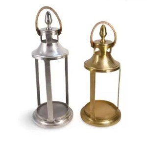 ชุดเชิงเทียนโลหะสำหรับตกแต่งบ้านสวนสีทองขนาดใหญ่ทำจากงานฝีมือในบ้านของชาวอินเดีย - Product Image 4