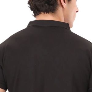 Camiseta Casual de Algodón de Manga Corta Negra para Hombre, Tejido Sólido, Ropa Personalizada al por Mayor - Product Image 4