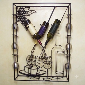 Moderno Estante para Botellas de Vino de Hierro Forjado, Ajustable, Decorativo, para Mesa o Bar en Casa, con Capacidad para 20-29 Botellas - Product Image 2