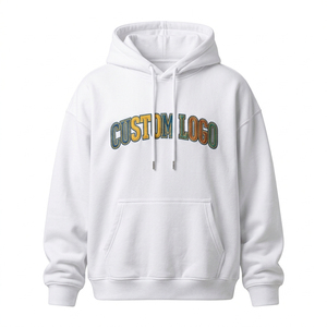 Sweat-shirt à capuche en tricot personnalisé de qualité supérieure, pour homme, coupe ample, en molleton de coton, avec poche avant, séchage rapide, idéal pour l'hiver - Product Image 2