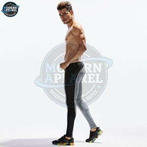กางเกงเลกกิ้งกีฬาผู้ชายแบบรัดรูป แห้งเร็ว ยืดหยุ่น เหมาะสำหรับวิ่ง ออกกำลังกาย ฟิตเนส - Product Image 5