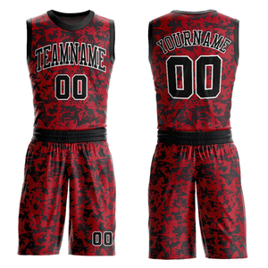 ชุดเสื้อและกางเกงบาสเก็ตบอลพิมพ์ลายแบบเต็มตัวด้วยเทคนิค Sublimation ระบายอากาศได้ดี ชุดยูนิฟอร์มสไตล์ทีม คุณภาพสูง รับสั่งทำจำนวนมาก สำหรับใช้ในสโมสร - Product Image 1