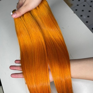 Bone Straight Raw Human Hair Bundles Thick Ends Double Weft Hair - Product Image 3