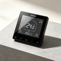 Termostato WiFi para Calefacción por Suelo Radiante, 16A, Pantalla Táctil, Controlador Programable para Sistemas de Calefacción por Agua y Colectores