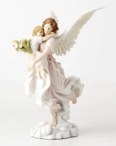 DESIGN VERONÊS-O ANJO GUARDIANO (COR LUZ)-ACABAMENTO PINTADO A COR-OEM DISPONÍVEL