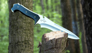 Couteau tactique à lame fixe RE4 Jack Krauser de 8 pouces, fabriqué à la main, entièrement en acier D2, manche en micarta noir, pour la chasse, le camping et la survie - Product Image 3