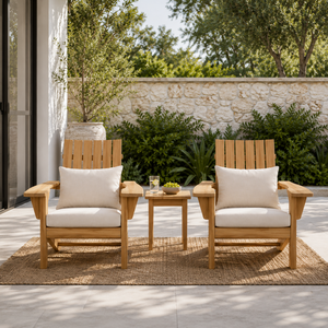 Sillón de Exterior de Madera de Teca Sólida de Lujo con Cojín, Silla Moderna para Patio y Jardín, para Hotel, Villa o Resort - Product Image 5