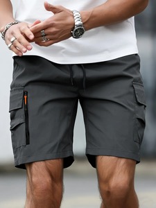Pantalones Cortos Cargo para Hombre, Pantalones Cortos Casuales Holgados, Bermudas Anchas, Versátiles para Uso Diario al Aire Libre, Pantalones Cortos para Hombre para el Verano - Product Image 1