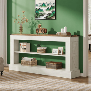 Consolle Lunga a Specchio con Finitura in Marmo, Arredamento per Soggiorno e Ingresso, Non Adatto per Resi Non Defettuali - Product Image 4