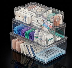 Stackable Healthcare Storage <b>Containers</b> for Medicines, PPE, Bandages & Clinical Equipment - Product Image 1