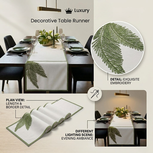 Luxury <b>Table</b> <b>Runner</b> for Dining <b>Table</b> | Elegant Home Decor <b>Table</b> <b>Runner</b> | Wedding Party <b>Table</b> Decoration Protection Quality Cloth - Product Image 5